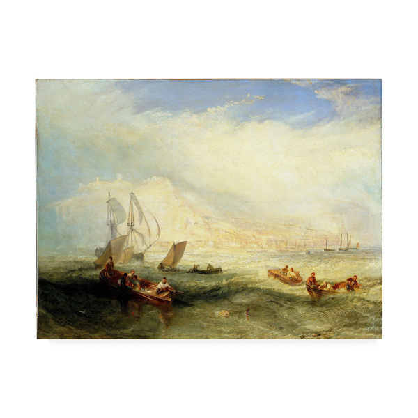 Trademark Fine Art Turner 'Line Fishing, Off Hastings' Canvas Art, 35x47 AA01621-C3547GG